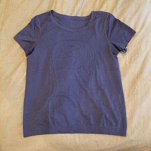 Blue Lululemon Workout Tee